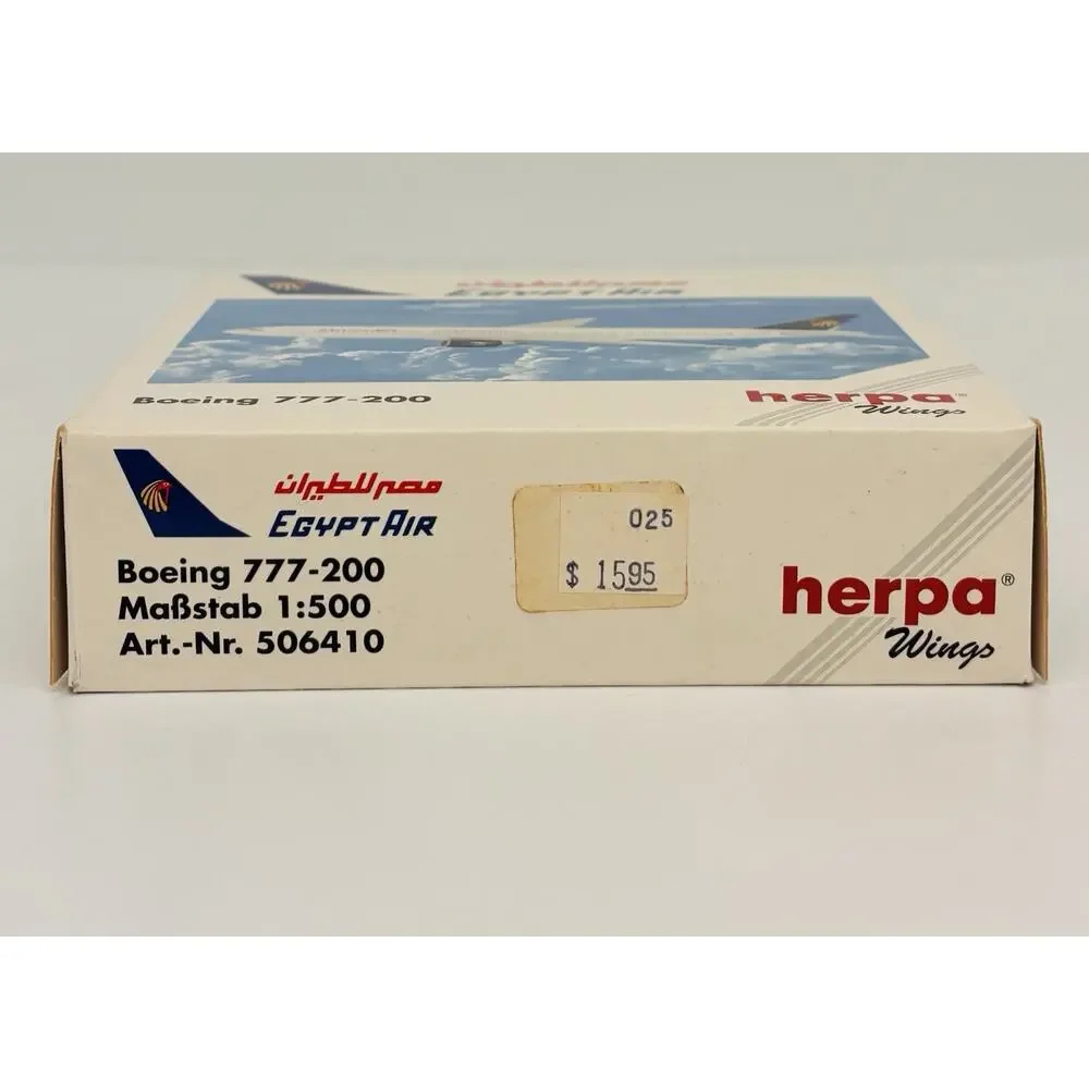 Herpa Wings 1:500 Egypt Air Boeing 777-200 Diecast 506410 New